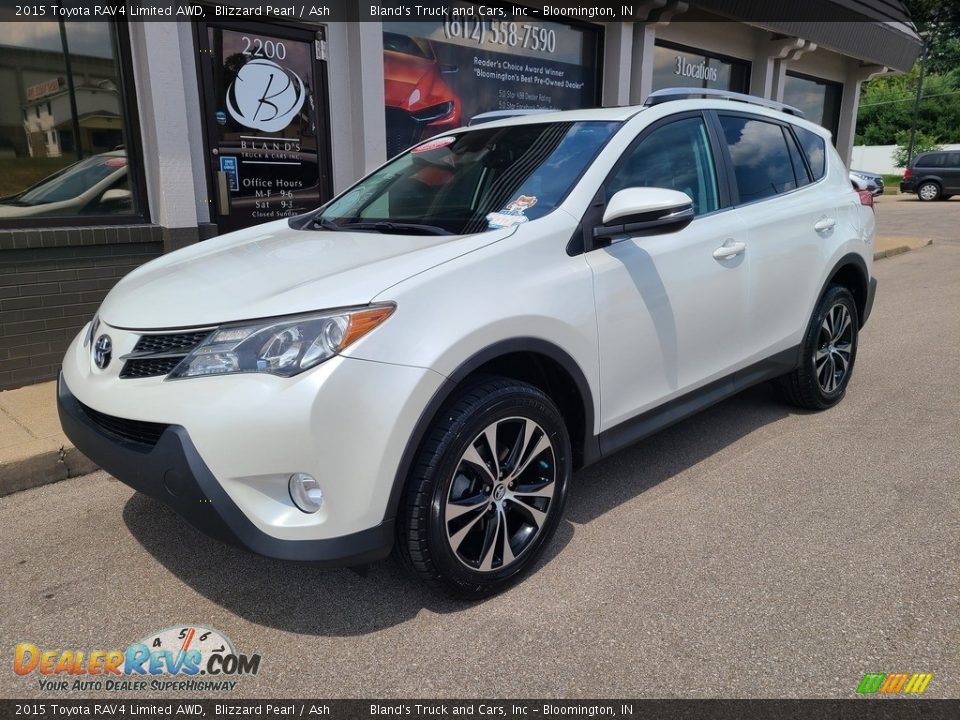 2015 Toyota RAV4 Limited AWD Blizzard Pearl / Ash Photo #2