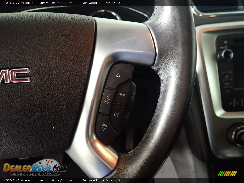 2016 GMC Acadia SLE Summit White / Ebony Photo #30