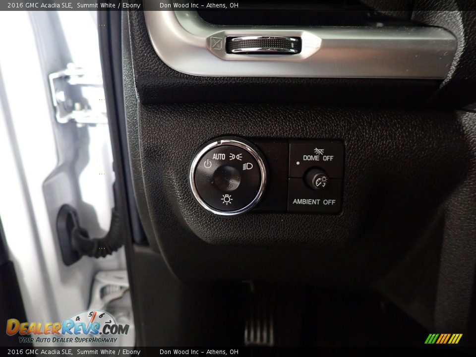 2016 GMC Acadia SLE Summit White / Ebony Photo #31