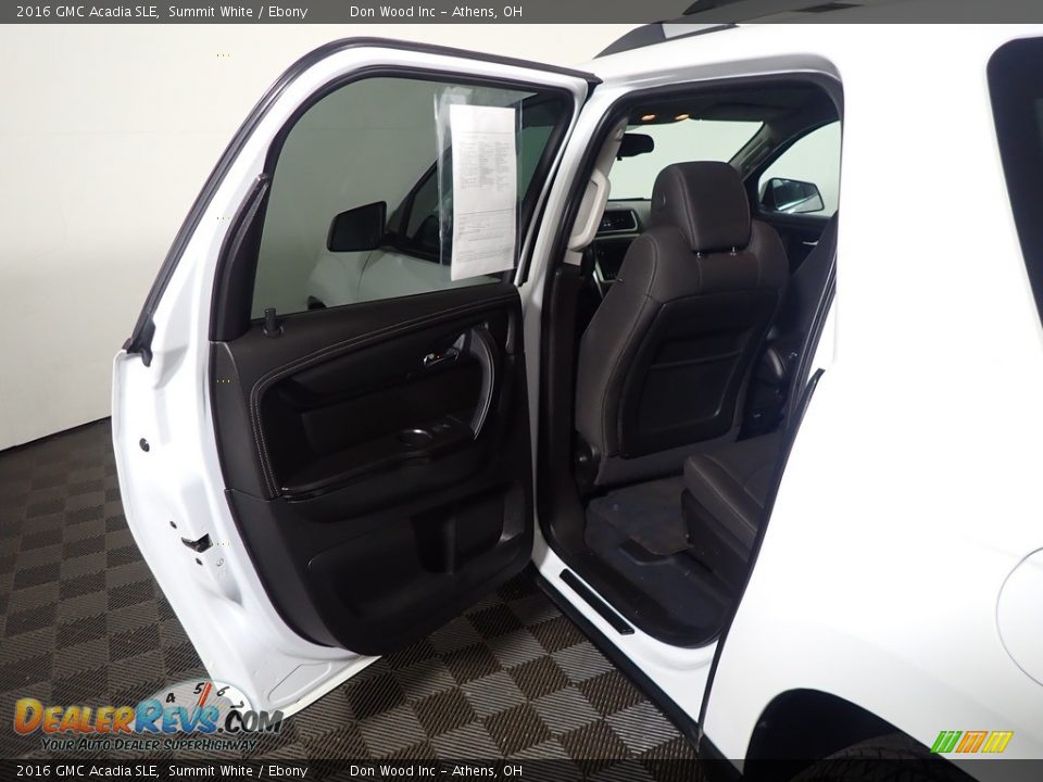 2016 GMC Acadia SLE Summit White / Ebony Photo #34