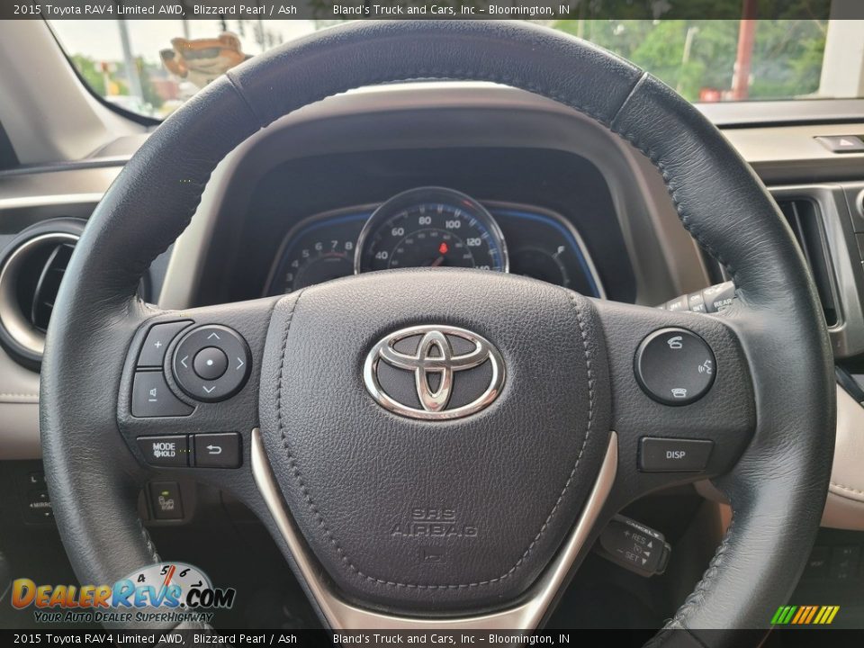 2015 Toyota RAV4 Limited AWD Blizzard Pearl / Ash Photo #12