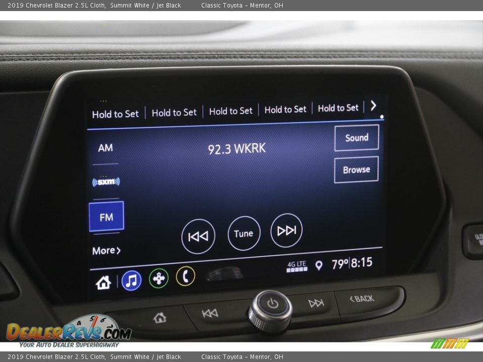 2019 Chevrolet Blazer 2.5L Cloth Summit White / Jet Black Photo #10
