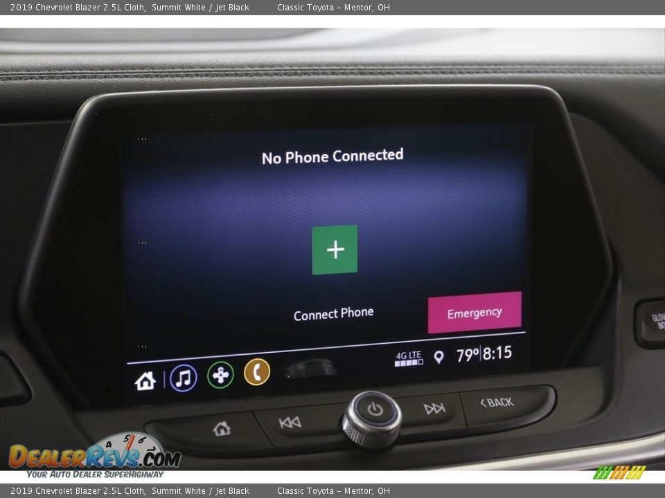 2019 Chevrolet Blazer 2.5L Cloth Summit White / Jet Black Photo #11