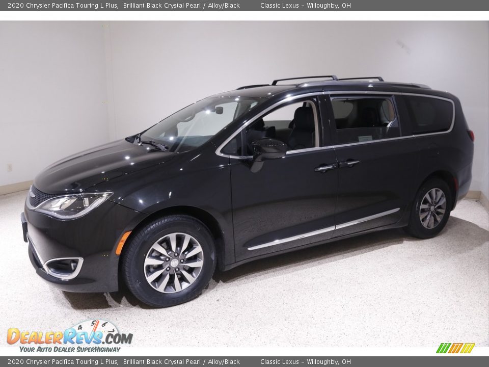 2020 Chrysler Pacifica Touring L Plus Brilliant Black Crystal Pearl / Alloy/Black Photo #3