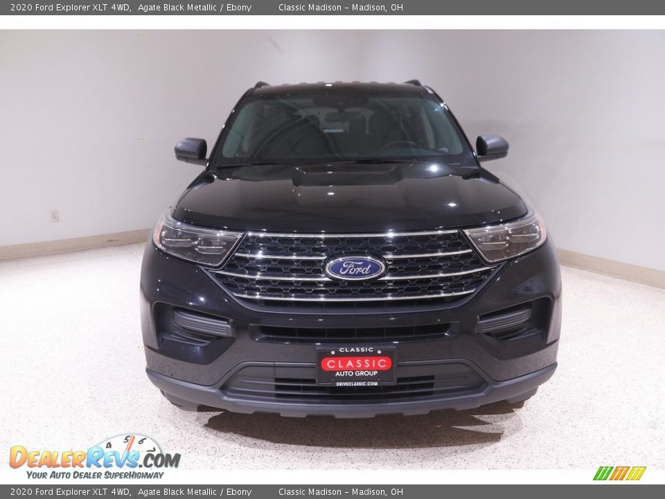 2020 Ford Explorer XLT 4WD Agate Black Metallic / Ebony Photo #2