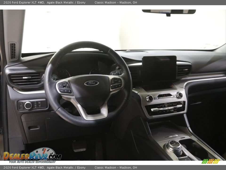 2020 Ford Explorer XLT 4WD Agate Black Metallic / Ebony Photo #7