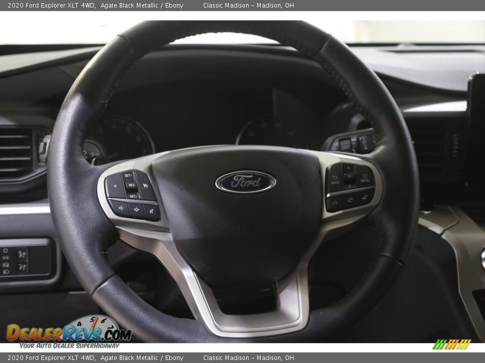 2020 Ford Explorer XLT 4WD Agate Black Metallic / Ebony Photo #8
