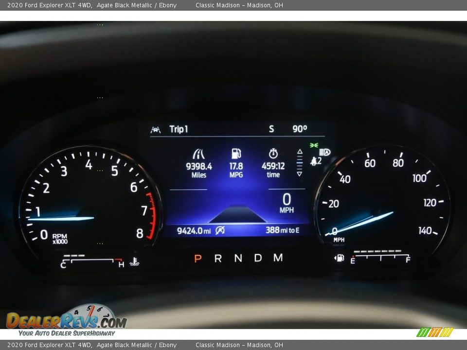 2020 Ford Explorer XLT 4WD Agate Black Metallic / Ebony Photo #9