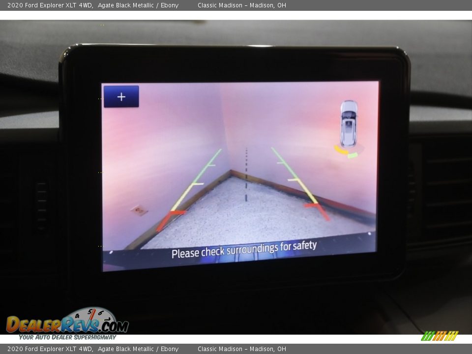 2020 Ford Explorer XLT 4WD Agate Black Metallic / Ebony Photo #12