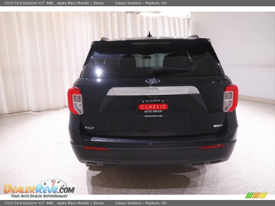 2020 Ford Explorer XLT 4WD Agate Black Metallic / Ebony Photo #20