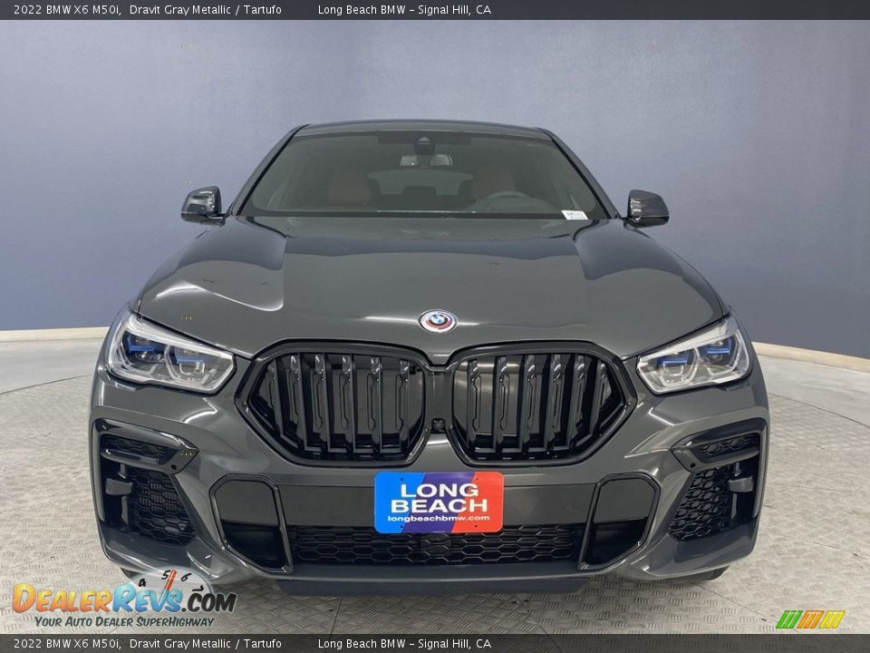 2022 BMW X6 M50i Dravit Gray Metallic / Tartufo Photo #2