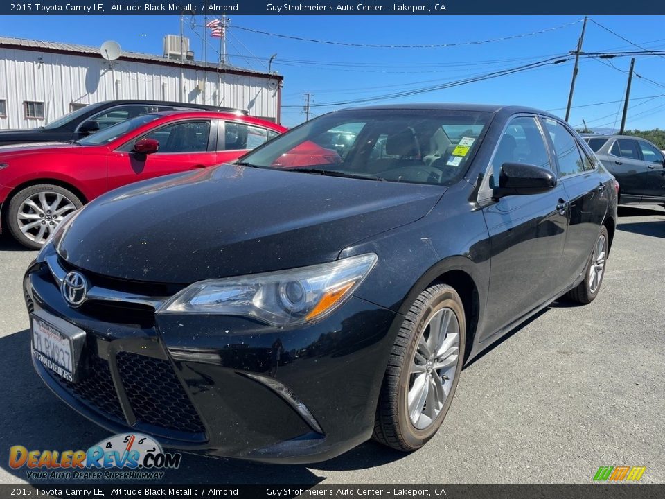 2015 Toyota Camry LE Attitude Black Metallic / Almond Photo #1