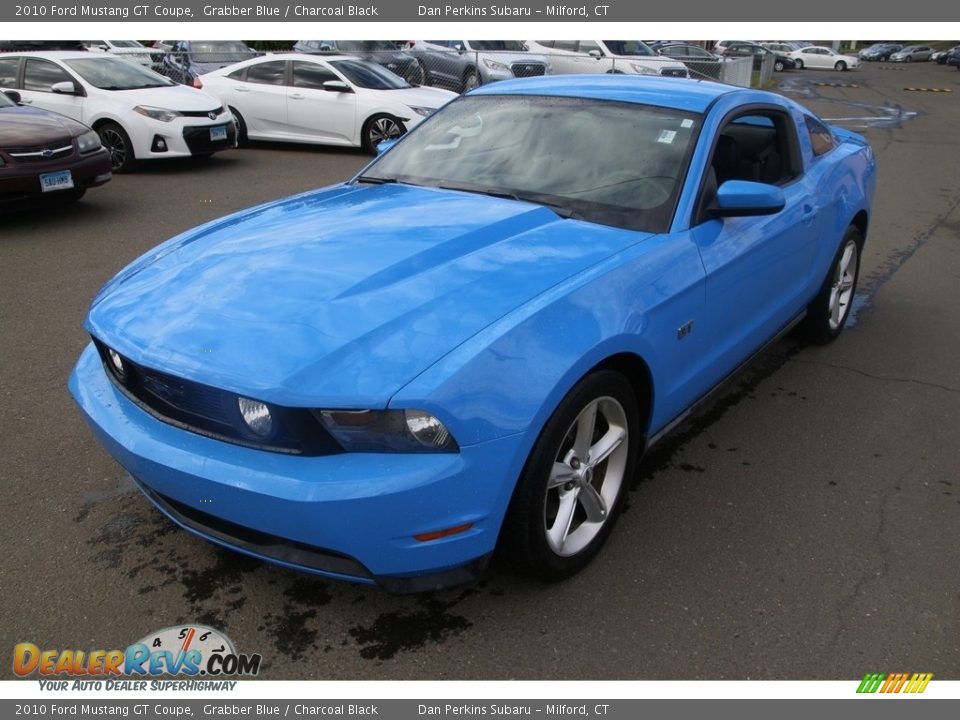 2010 Ford Mustang GT Coupe Grabber Blue / Charcoal Black Photo #1