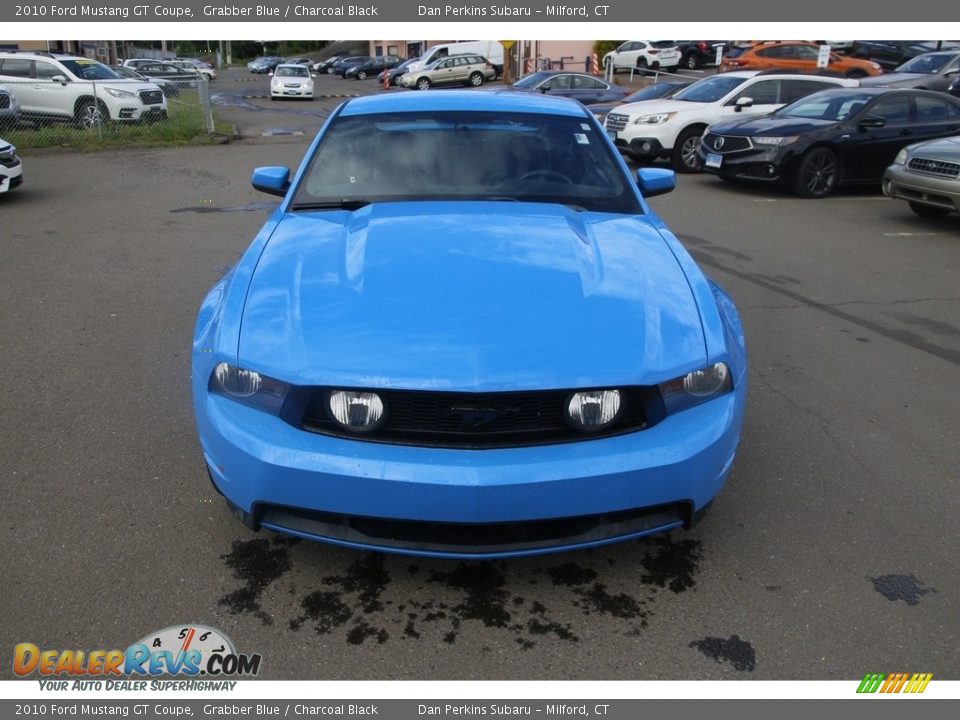 2010 Ford Mustang GT Coupe Grabber Blue / Charcoal Black Photo #2
