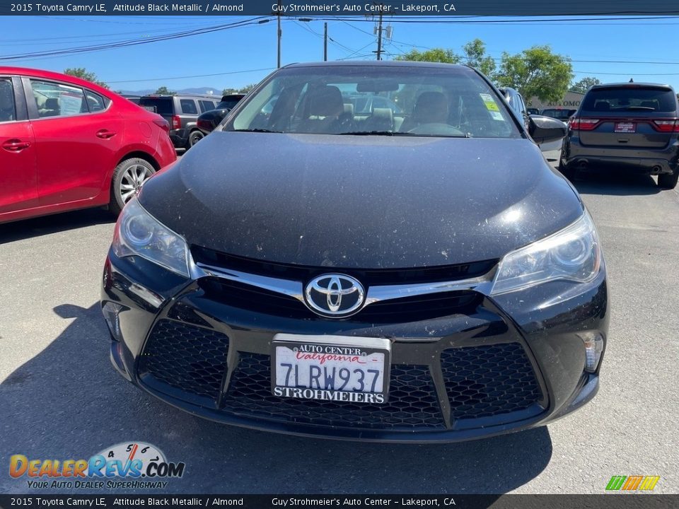 2015 Toyota Camry LE Attitude Black Metallic / Almond Photo #2