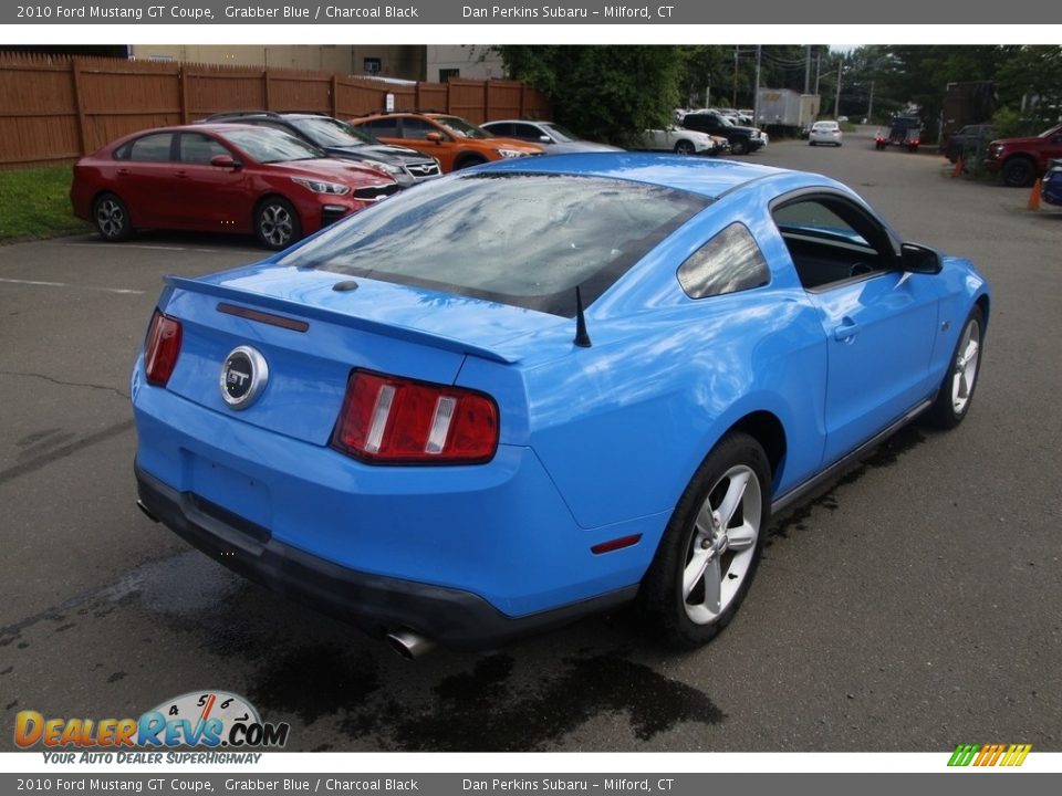 2010 Ford Mustang GT Coupe Grabber Blue / Charcoal Black Photo #5