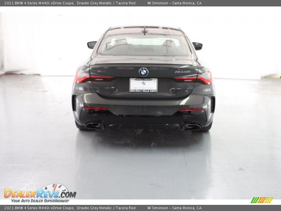 2021 BMW 4 Series M440i xDrive Coupe Dravite Grey Metallic / Tacora Red Photo #4