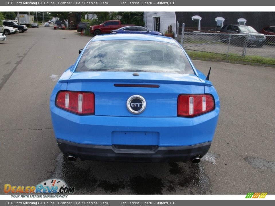 2010 Ford Mustang GT Coupe Grabber Blue / Charcoal Black Photo #6