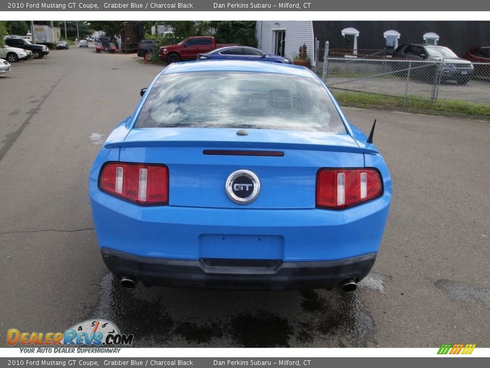 2010 Ford Mustang GT Coupe Grabber Blue / Charcoal Black Photo #6
