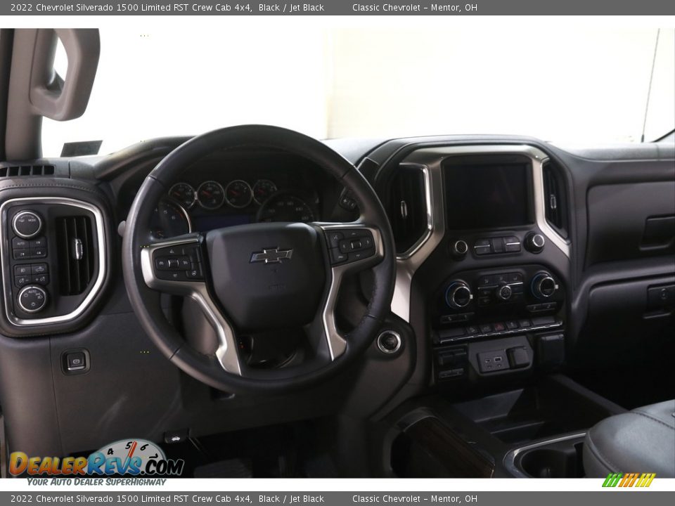 2022 Chevrolet Silverado 1500 Limited RST Crew Cab 4x4 Black / Jet Black Photo #7