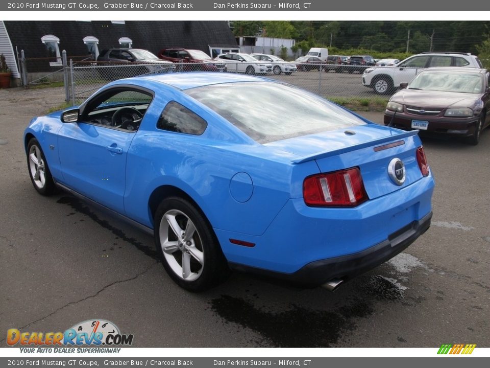 2010 Ford Mustang GT Coupe Grabber Blue / Charcoal Black Photo #7