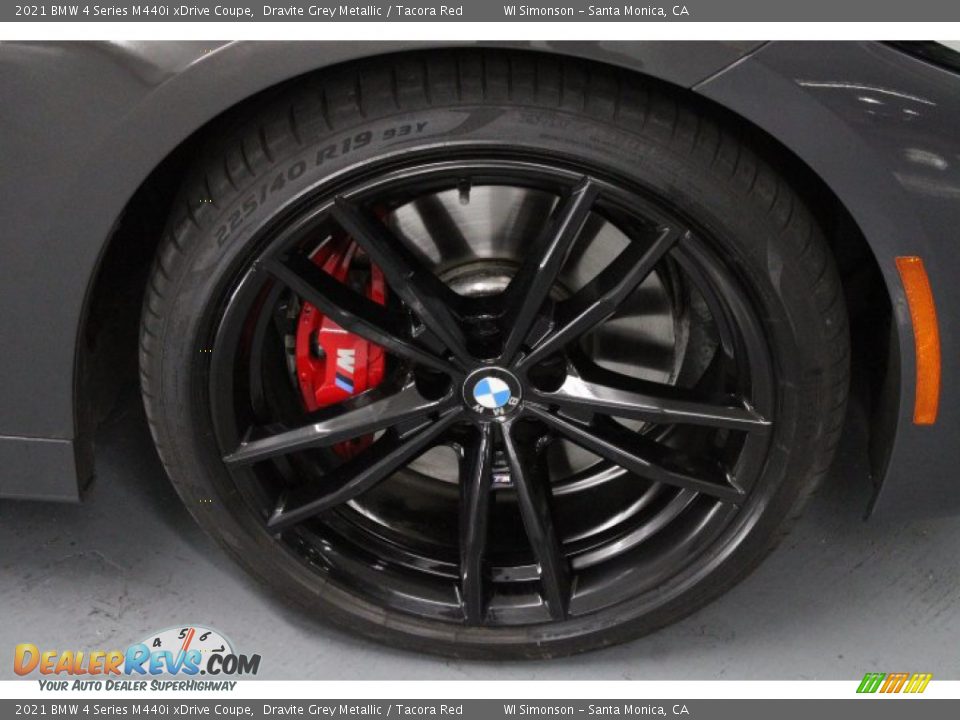 2021 BMW 4 Series M440i xDrive Coupe Dravite Grey Metallic / Tacora Red Photo #6