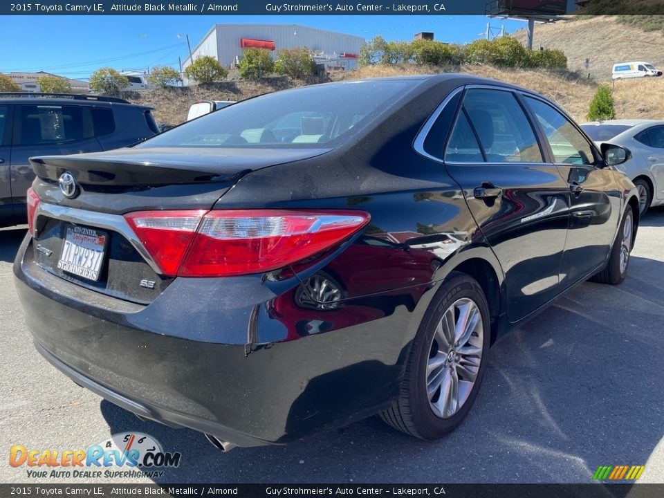 2015 Toyota Camry LE Attitude Black Metallic / Almond Photo #7