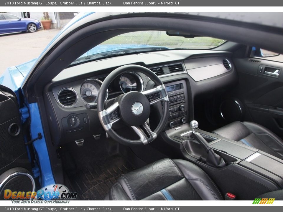 2010 Ford Mustang GT Coupe Grabber Blue / Charcoal Black Photo #10