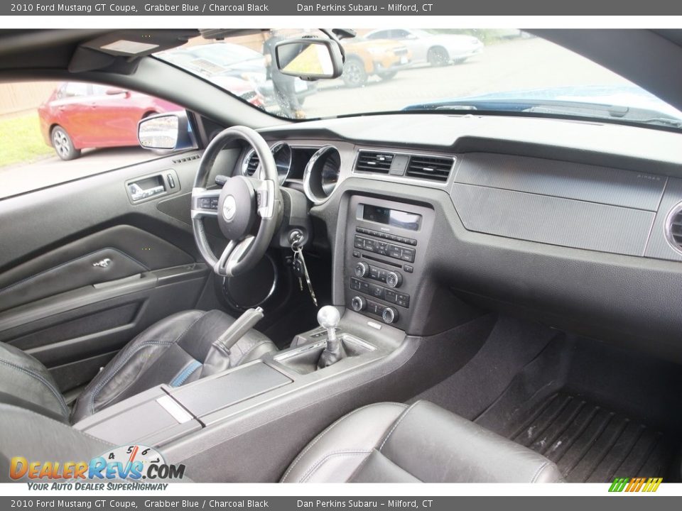 2010 Ford Mustang GT Coupe Grabber Blue / Charcoal Black Photo #12