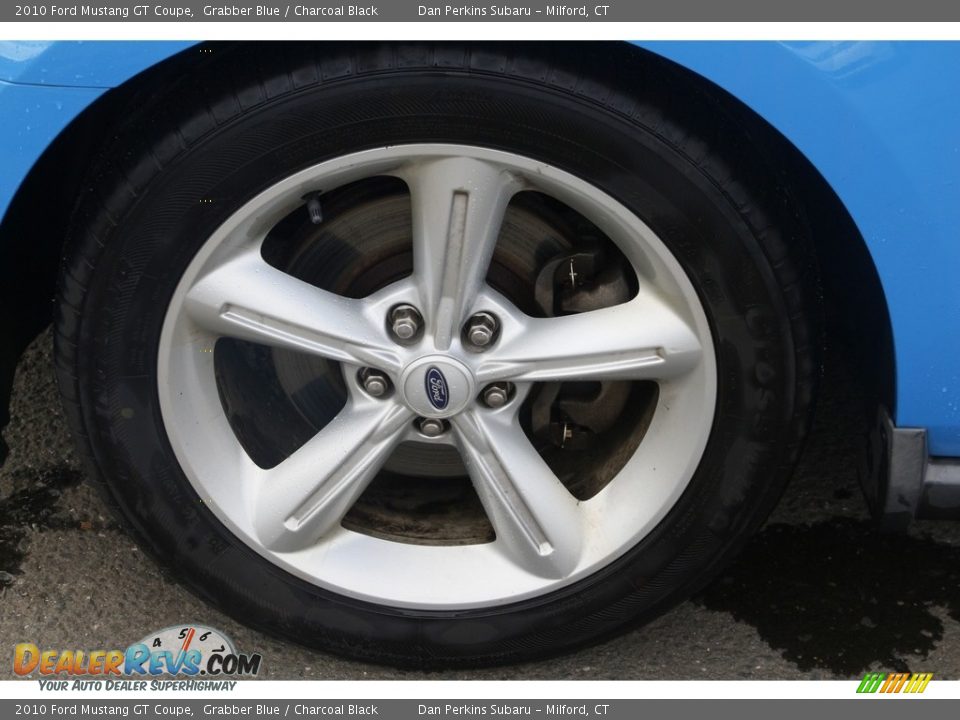 2010 Ford Mustang GT Coupe Grabber Blue / Charcoal Black Photo #14