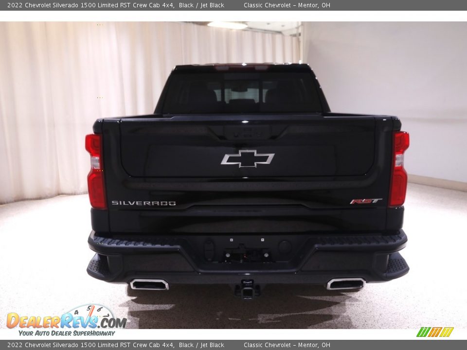 2022 Chevrolet Silverado 1500 Limited RST Crew Cab 4x4 Black / Jet Black Photo #20