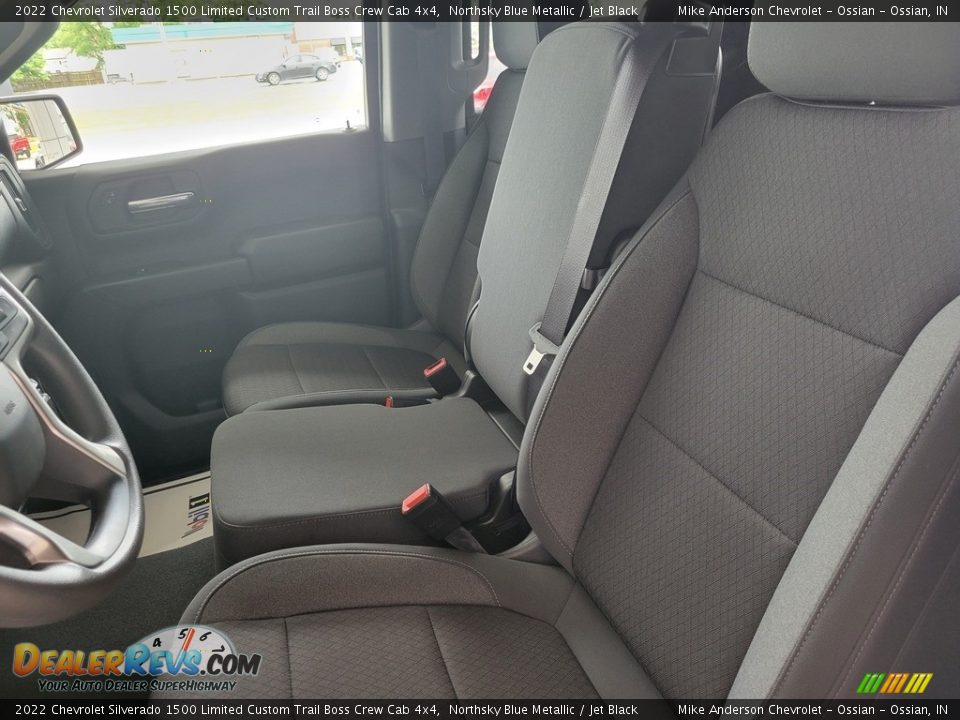 2022 Chevrolet Silverado 1500 Limited Custom Trail Boss Crew Cab 4x4 Northsky Blue Metallic / Jet Black Photo #16