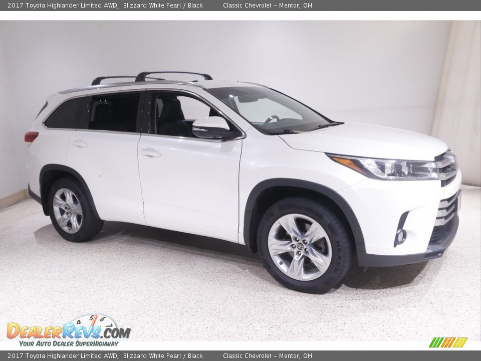 2017 Toyota Highlander Limited AWD Blizzard White Pearl / Black Photo #1