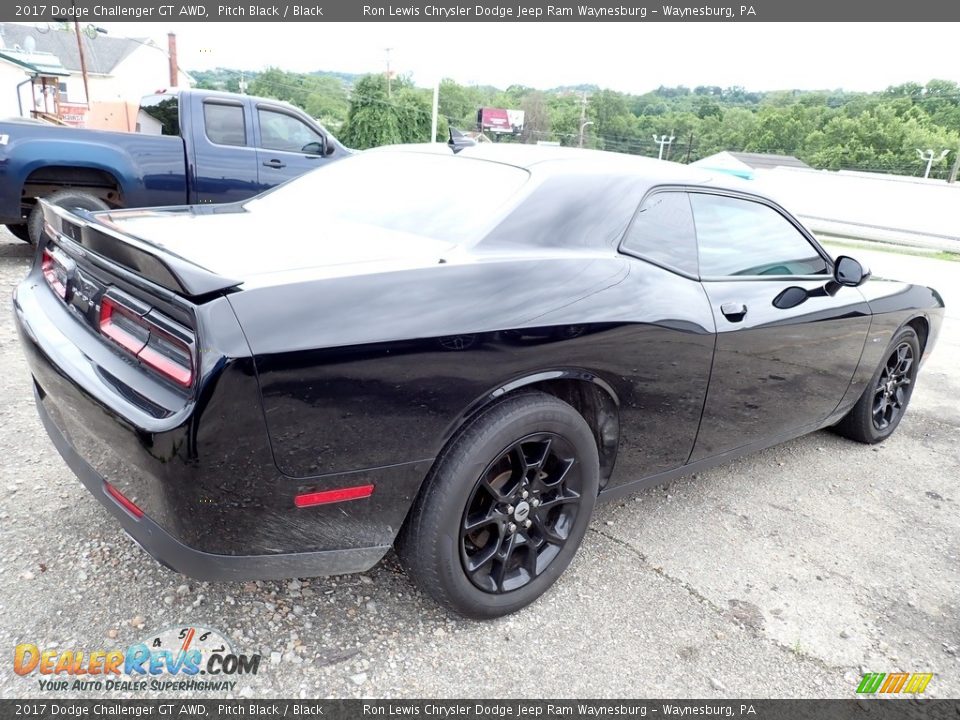 2017 Dodge Challenger GT AWD Pitch Black / Black Photo #3