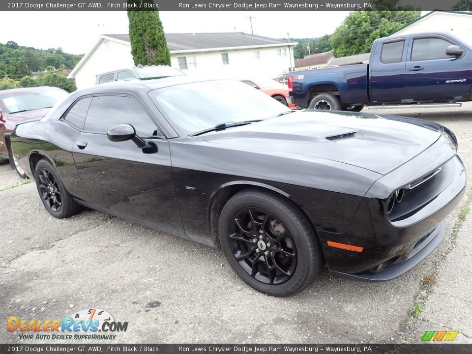 2017 Dodge Challenger GT AWD Pitch Black / Black Photo #4