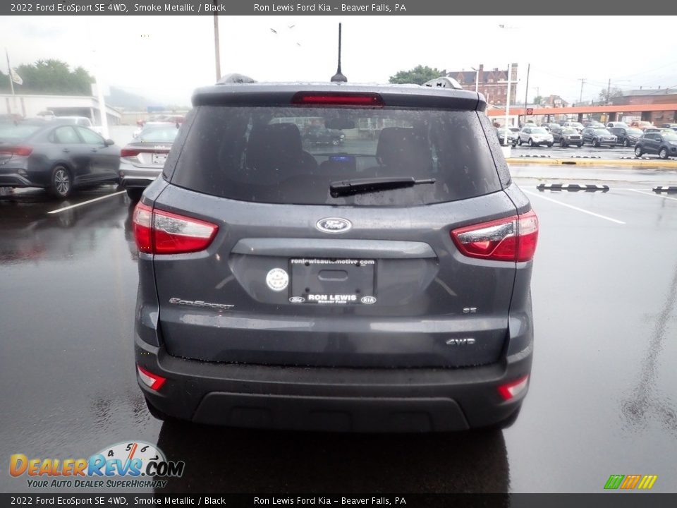 2022 Ford EcoSport SE 4WD Smoke Metallic / Black Photo #7