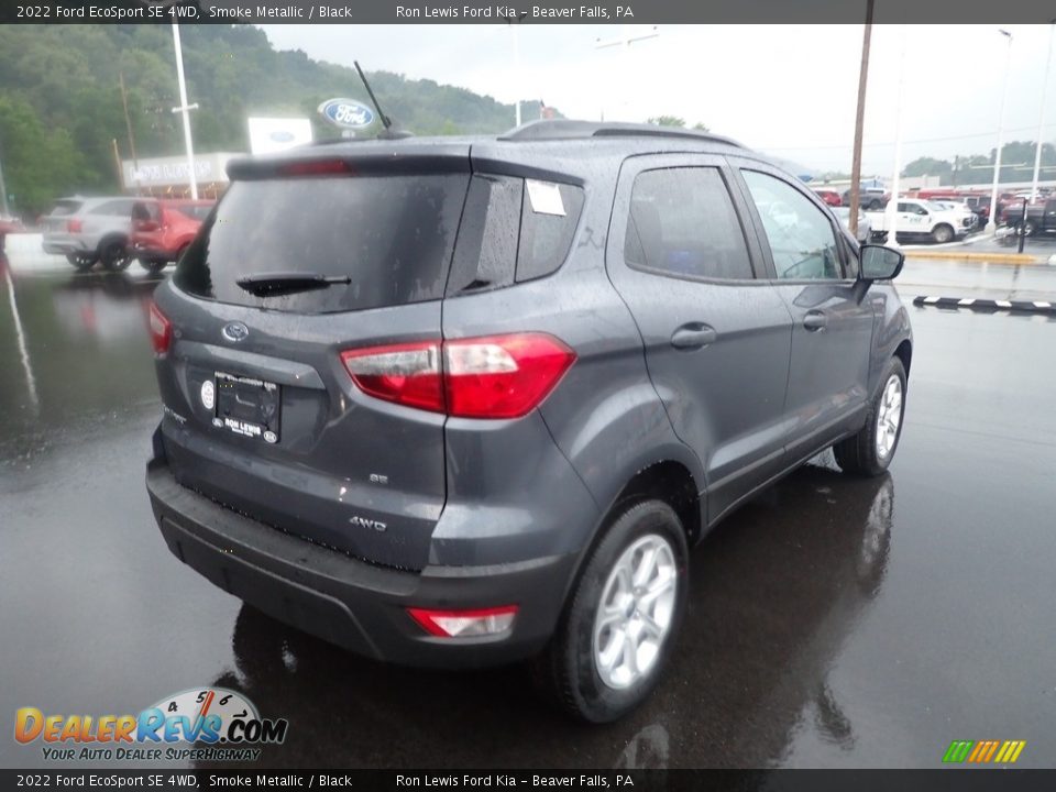 2022 Ford EcoSport SE 4WD Smoke Metallic / Black Photo #8