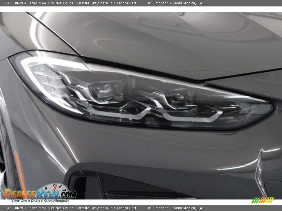 2021 BMW 4 Series M440i xDrive Coupe Dravite Grey Metallic / Tacora Red Photo #32