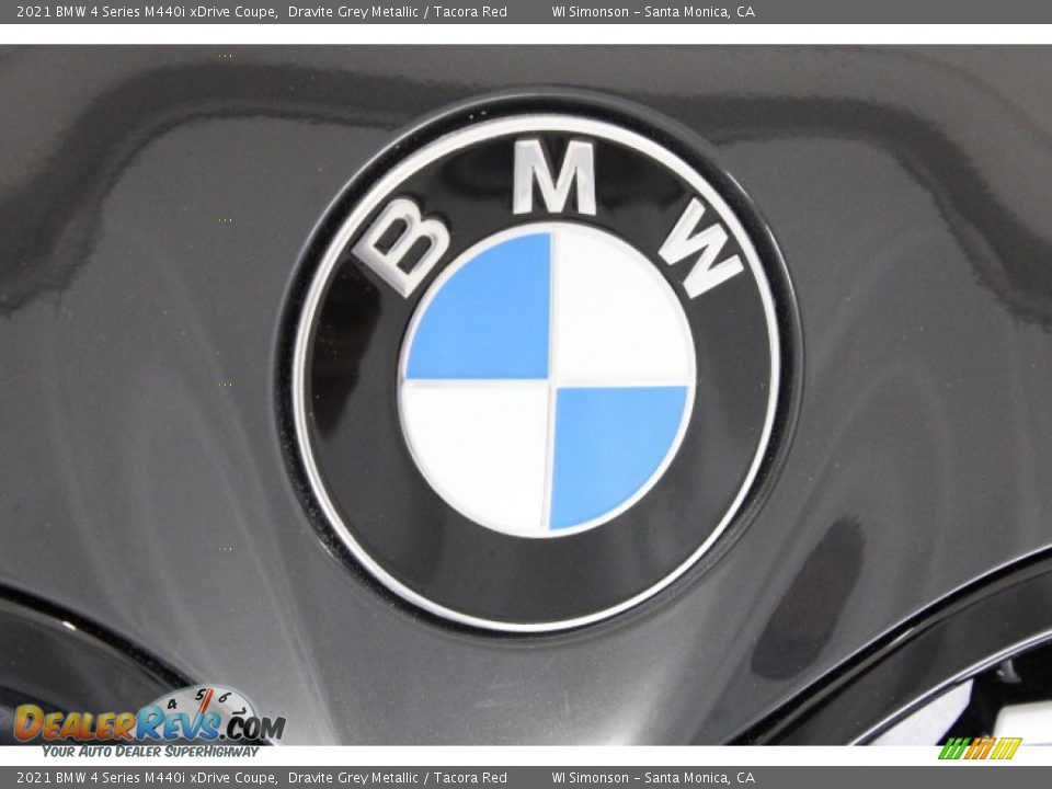 2021 BMW 4 Series M440i xDrive Coupe Dravite Grey Metallic / Tacora Red Photo #33