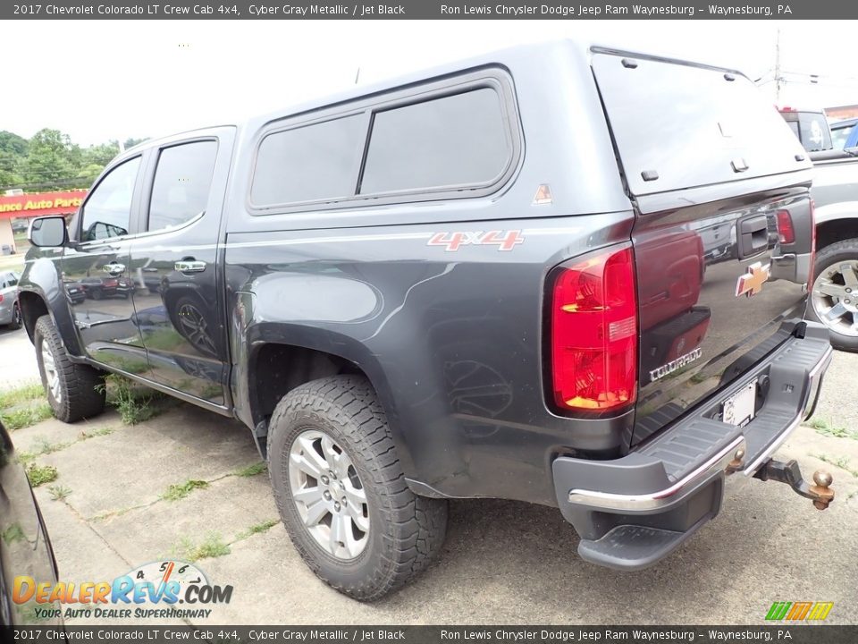 2017 Chevrolet Colorado LT Crew Cab 4x4 Cyber Gray Metallic / Jet Black Photo #2