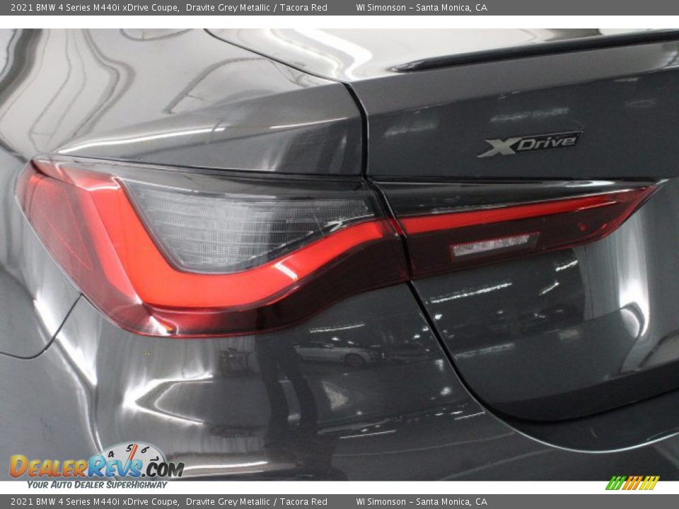2021 BMW 4 Series M440i xDrive Coupe Dravite Grey Metallic / Tacora Red Photo #34
