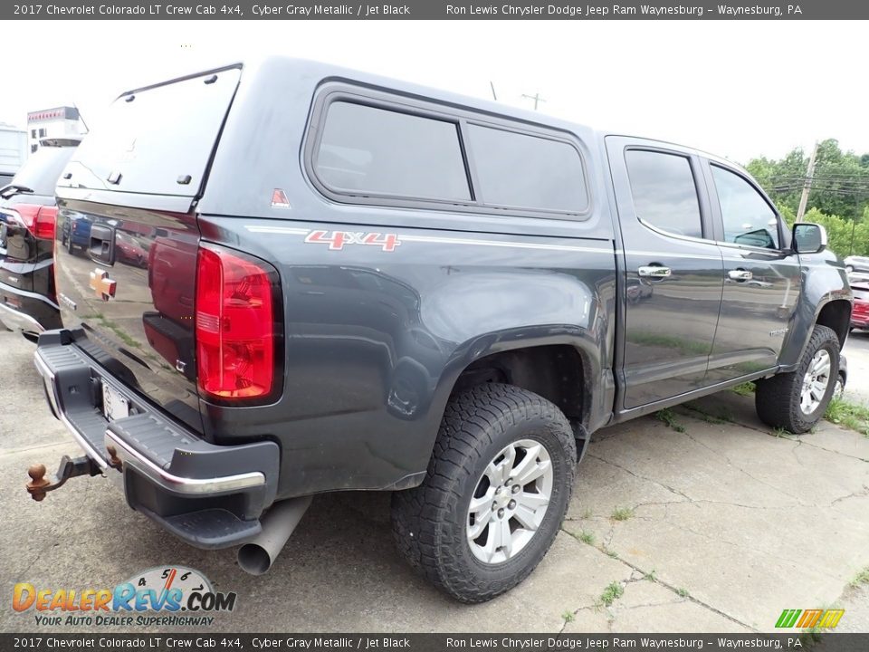 2017 Chevrolet Colorado LT Crew Cab 4x4 Cyber Gray Metallic / Jet Black Photo #3