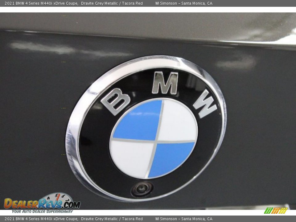 2021 BMW 4 Series M440i xDrive Coupe Dravite Grey Metallic / Tacora Red Photo #35
