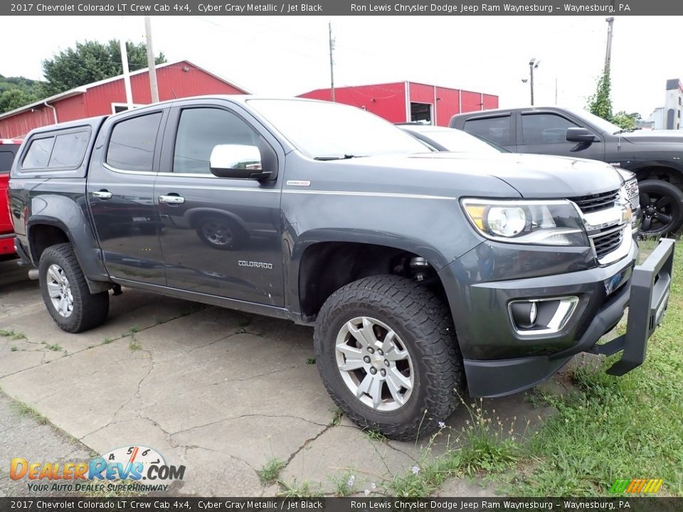 2017 Chevrolet Colorado LT Crew Cab 4x4 Cyber Gray Metallic / Jet Black Photo #4