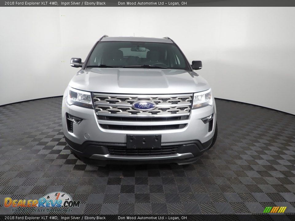 2018 Ford Explorer XLT 4WD Ingot Silver / Ebony Black Photo #4
