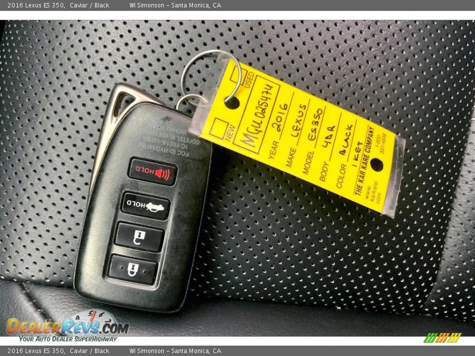 Keys of 2016 Lexus ES 350 Photo #11