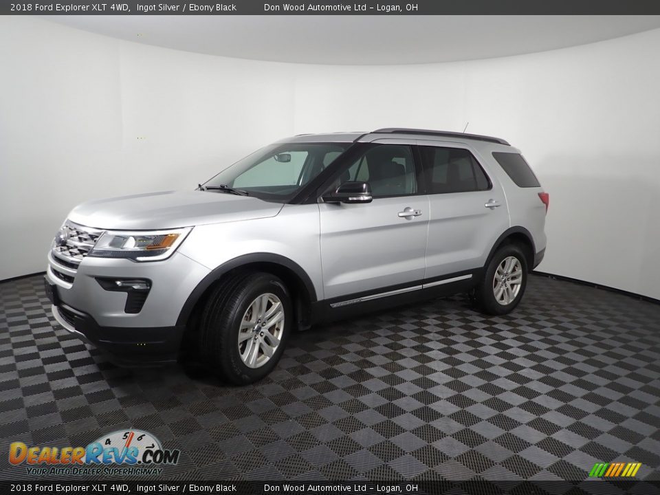 2018 Ford Explorer XLT 4WD Ingot Silver / Ebony Black Photo #5