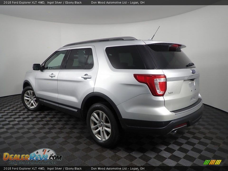2018 Ford Explorer XLT 4WD Ingot Silver / Ebony Black Photo #6