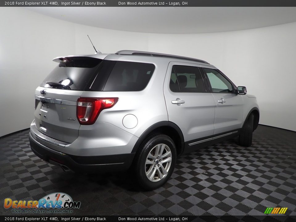 2018 Ford Explorer XLT 4WD Ingot Silver / Ebony Black Photo #10