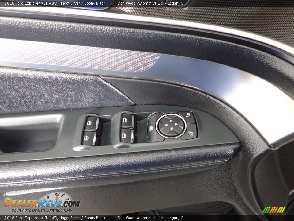 2018 Ford Explorer XLT 4WD Ingot Silver / Ebony Black Photo #12
